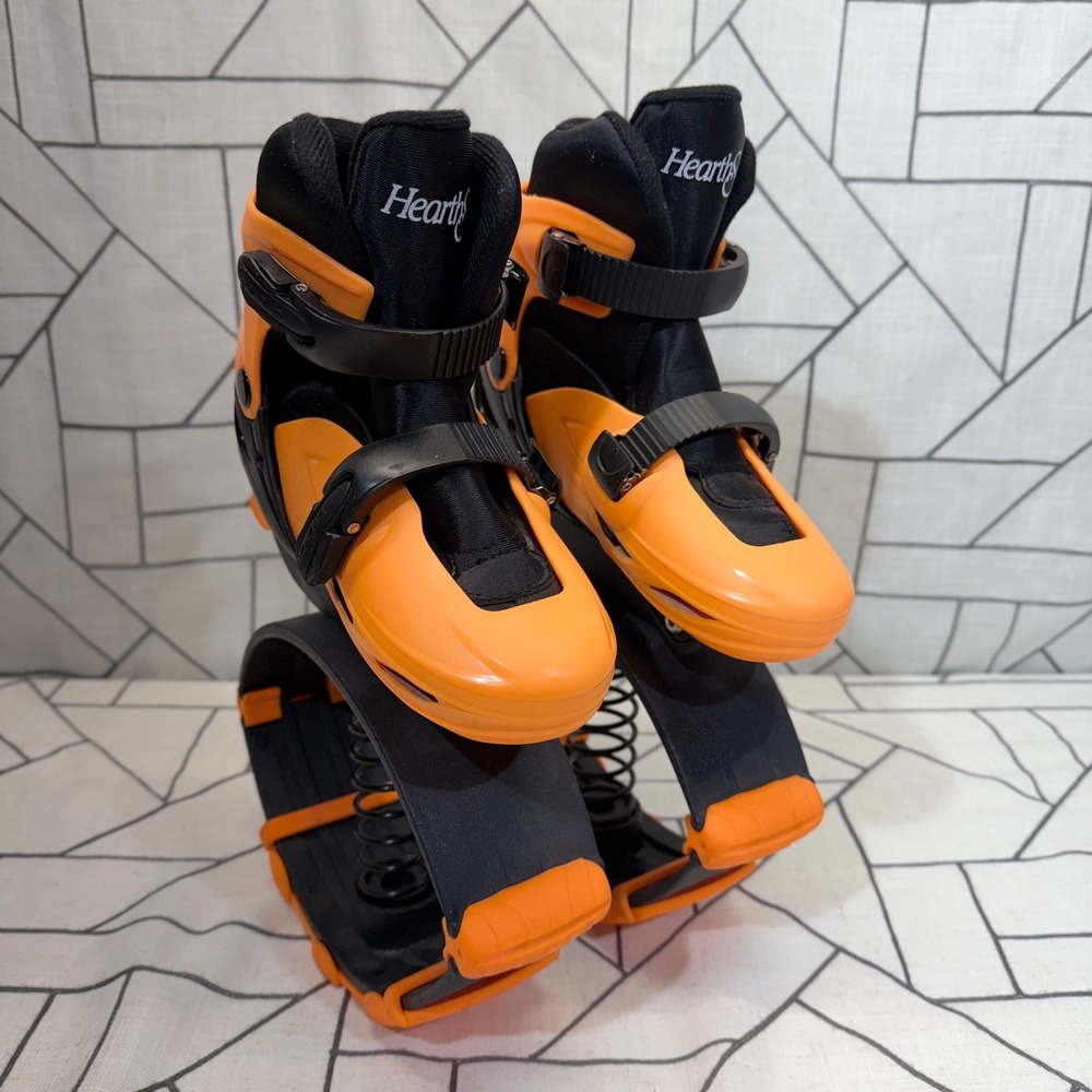 HearthSong‎ Jumparoo Boing Boing Shoes Size 35-38 Orange Black Bouncing Boots